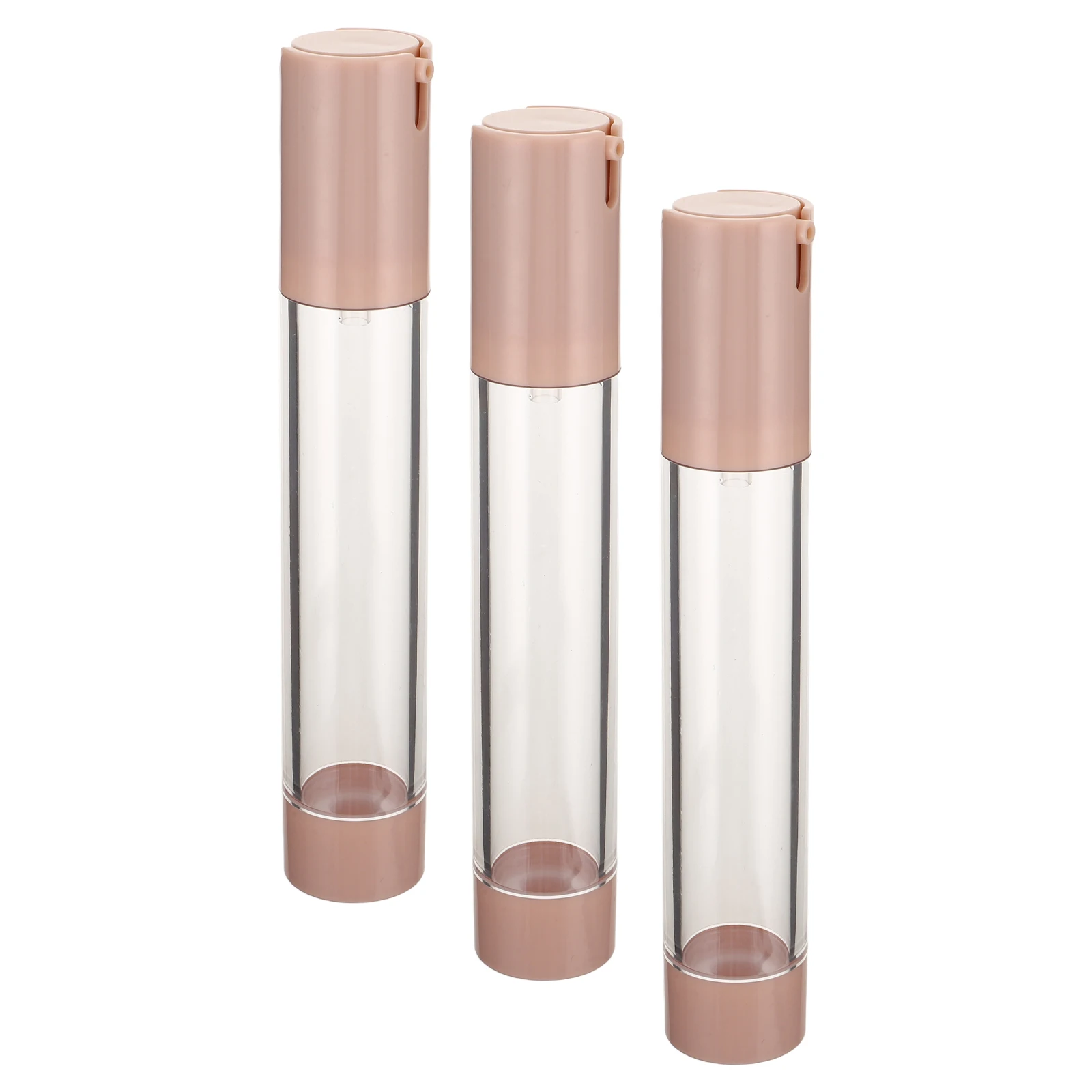 

3pcs Travel Vacuum Bottles 30Ml Leakproof Airless Pump Dispenser For Skincare Cosmetics Portable Refillable Mini Containers