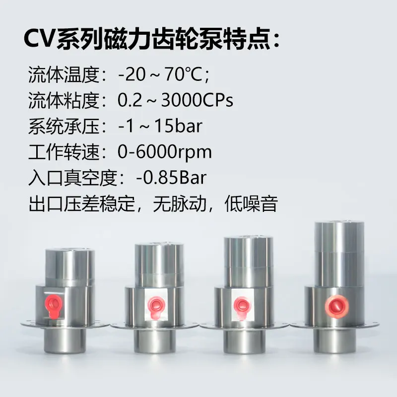 Stainless steel small-sized magnetic pump gear pump high-pressure pump head charging station liquid cooling filling oil pump