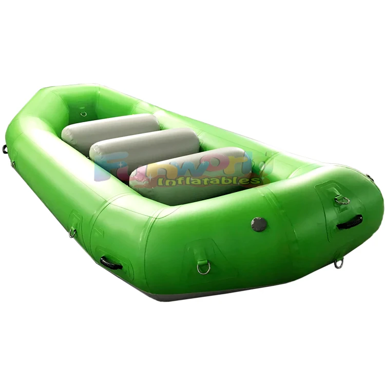 

Reenforced Hot Welded PVC Material 12 Feet White Water River Rafting Inflatable Sport Boat