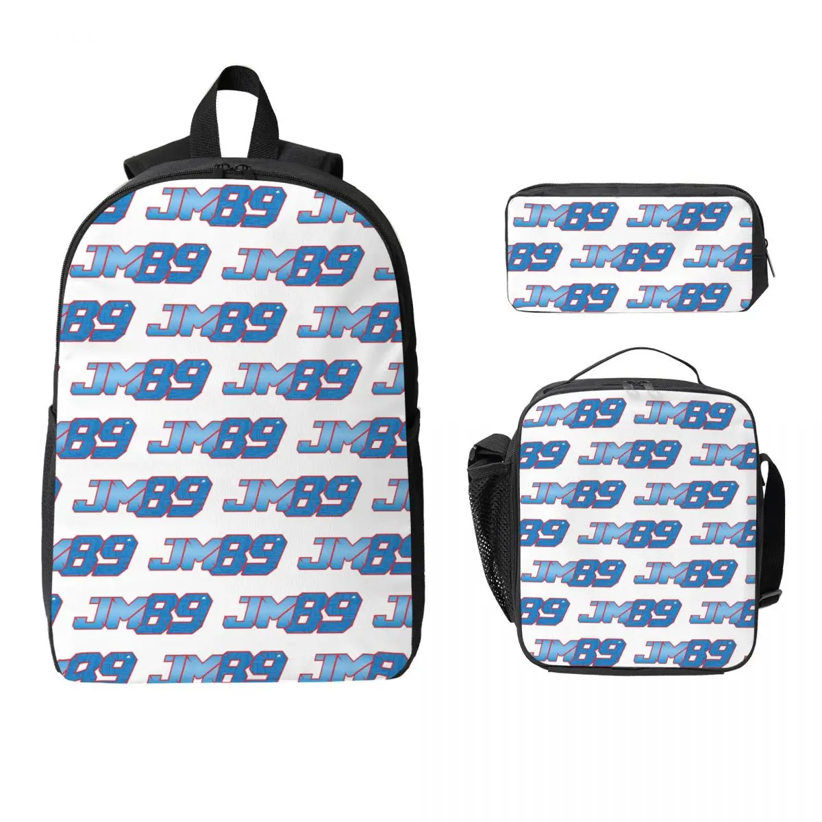 

Jorge Martin Number 89 Backpack Student Boys Girls BookBag School Bag Computer Shoulder Bags 3ps Insulated Lunch Bag Pencil Case