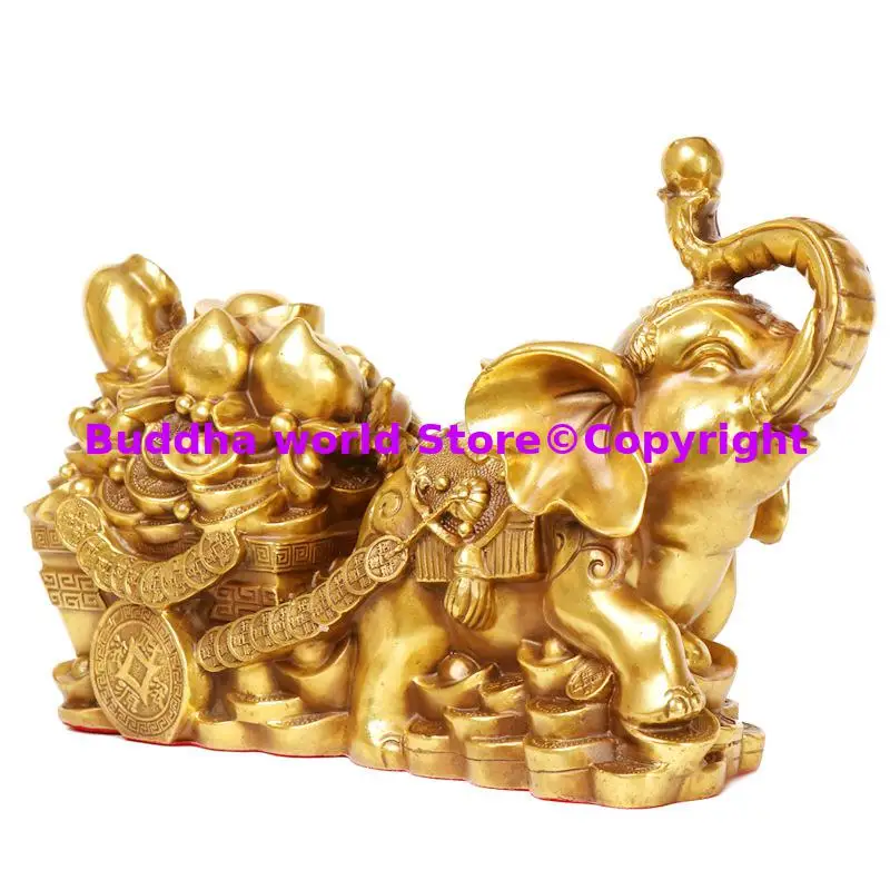 2025 CAI JIN BAO Lucky FENG SHUI mascot ornament good luck Wealth Divine Elephant decorative HOME thriving bring money business