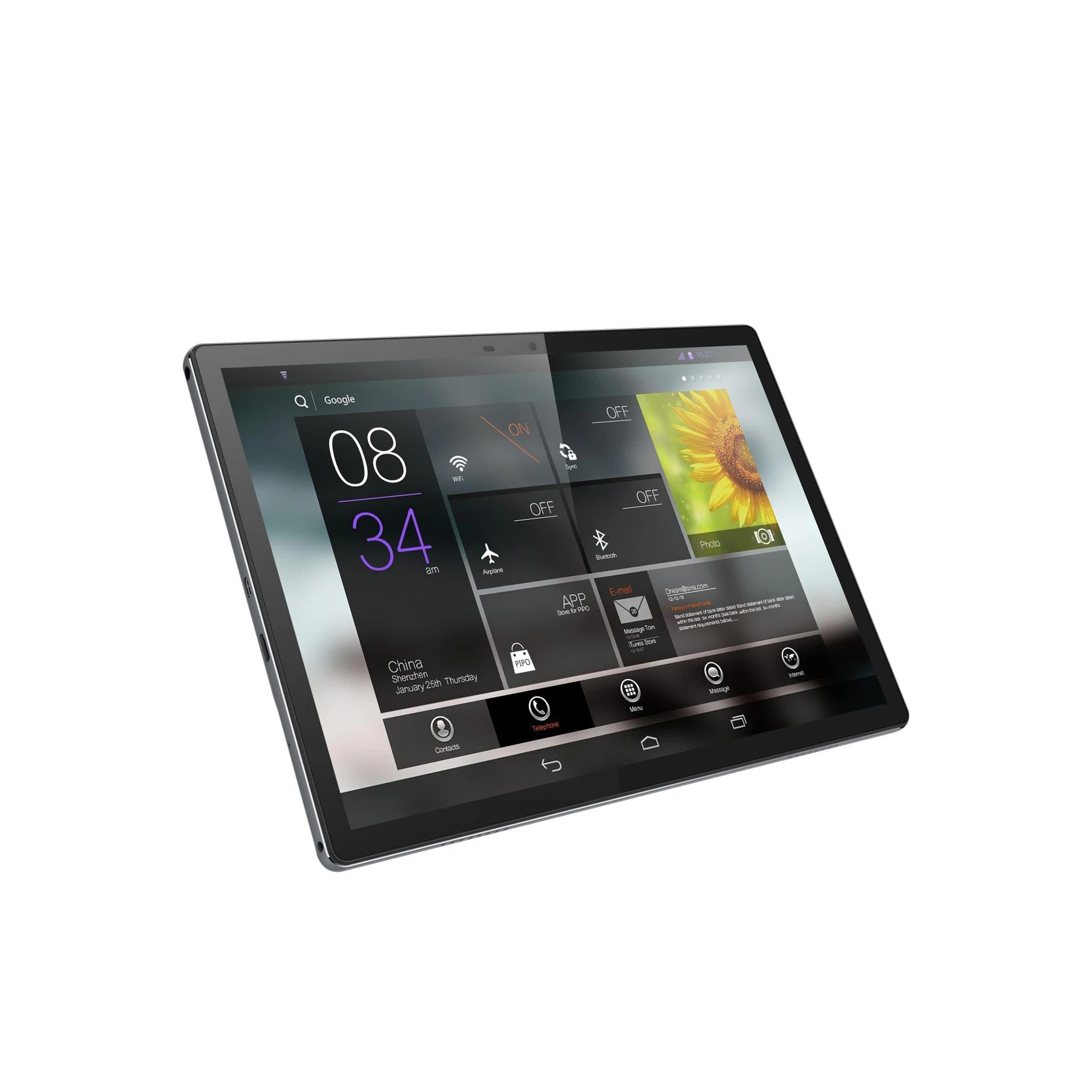 OEM Android Tab 3GB RAM 1920*1200 Android 11.0 Octa Core Tablet PC Tablet 4G LTE dengan casing logam untuk Bermain Game