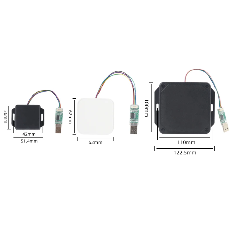Passive Tag UHF RFID Reader ISO18000-6C 860MHZ 960MHZ RFID Tag Reader with Antenna Supports Raspberry Pi, ESP32,Arduino UHF RFID