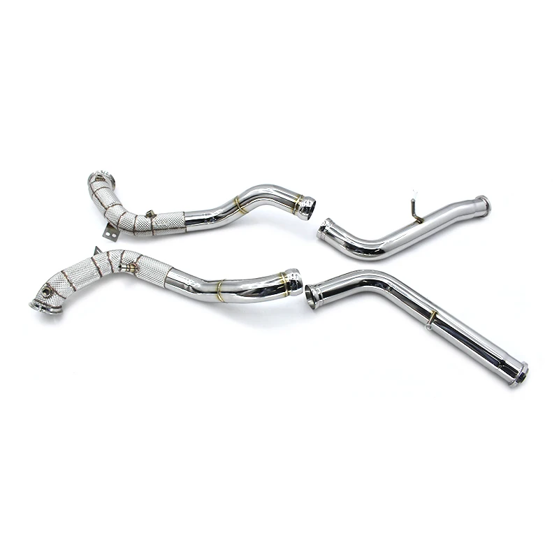 

Stainless Steel Exhaust Pipes For Mercedes-Benz G63 AMG 2020-2023 Exhaust Downpipe Without GPF Escape Car Exhaust System