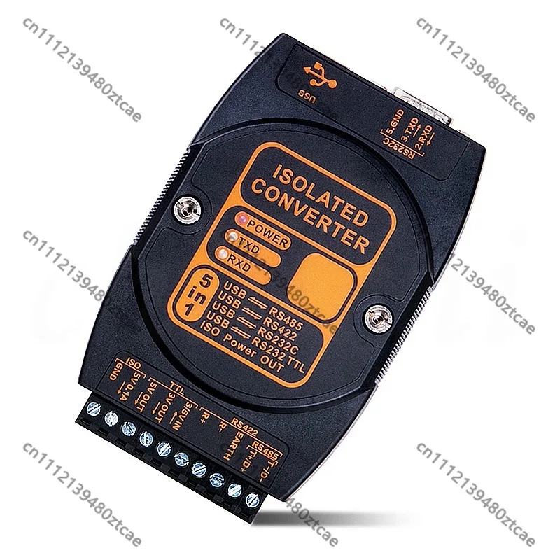 Industrial Isolated USB Converter Adapter Lightning Protection USB to RS485 422 232 TTL Mutual Conversion