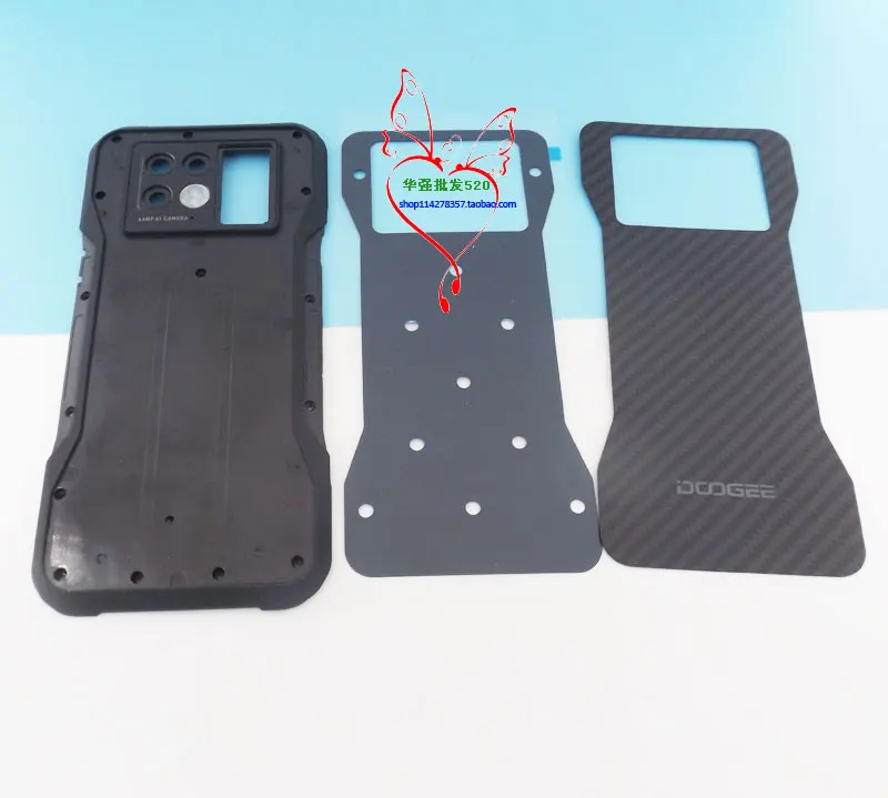 Original DOOGEE V20 Bottom Case+Battery Cover Composite Back Cover+Adhesive Repair Replacement Accessories Parts For Doogee V20