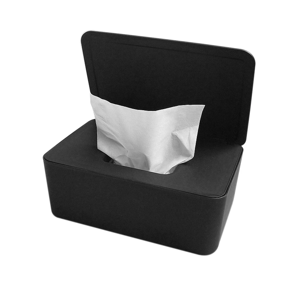 Wet Tissue Box Desktop Seal Baby Wipes Paper Storage Box Household Plastic Dust-proof With Lid Tissue Box For Home Office Decor