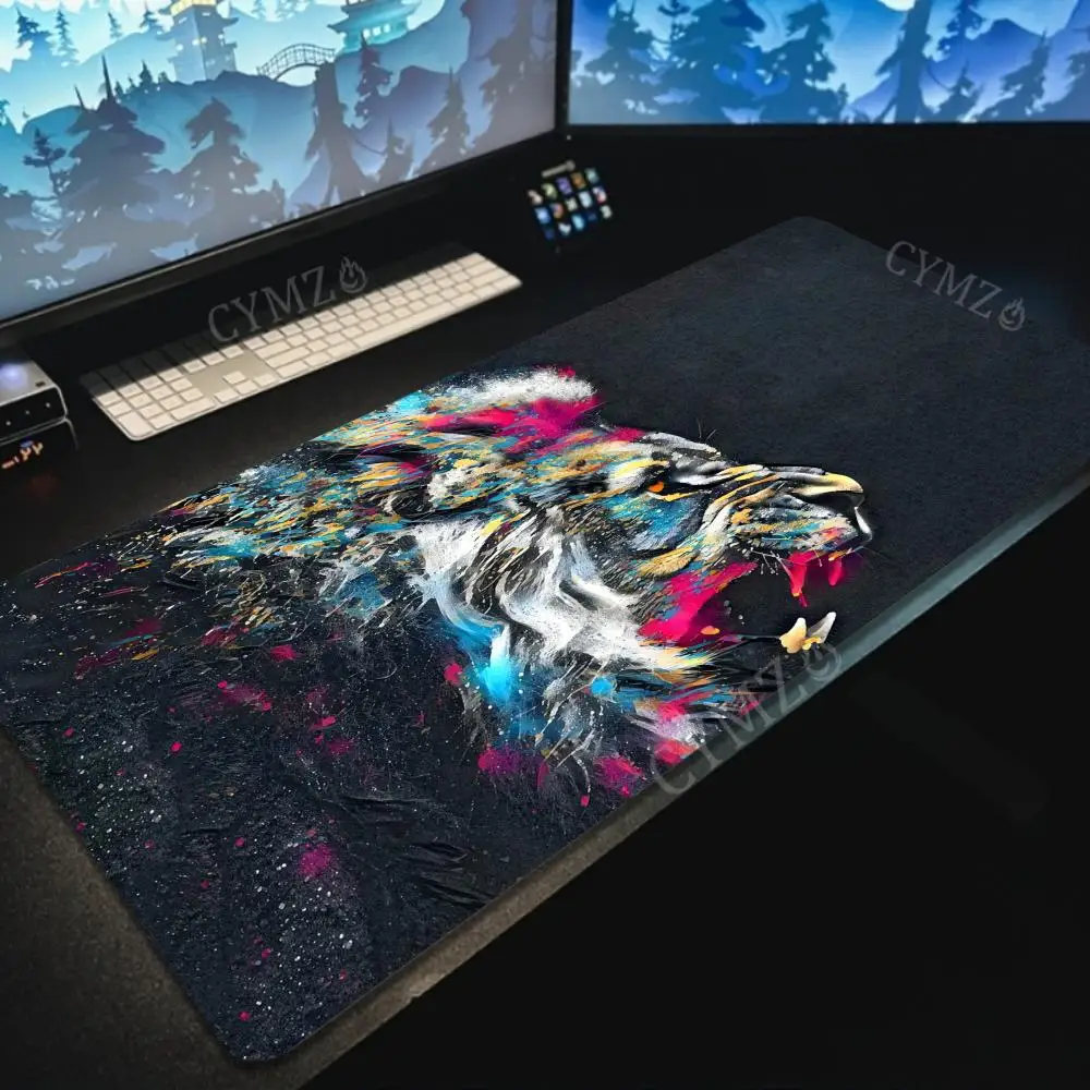 Fierce lion pattern design Mouse Pad Desk Mat gaming mats rubber anti-slip Durable Waterproof pc accessories keypad mouse pads