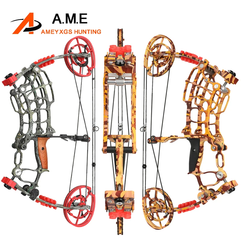 30-70lbs Compound Bow Archery Arrow and Shoot Steel Ball Dual Purpose Bow Die-casting Alloy for Right Hand Car Hunting Shooting