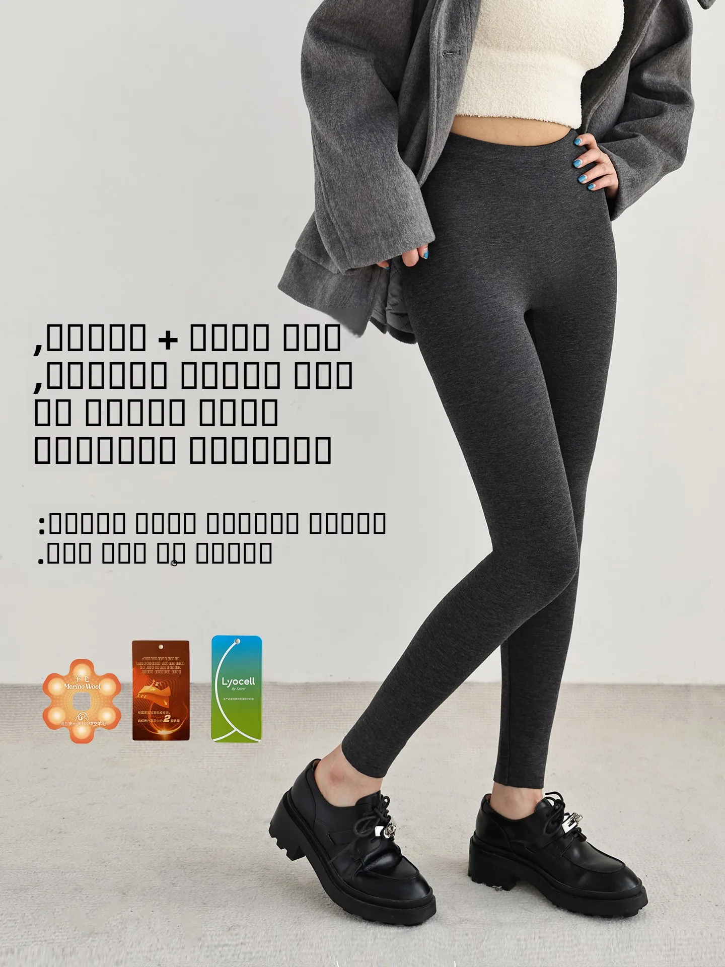 

Женские шерстяные брюки для йоги с высокой талией, прямые, на флисовой подкладке, черные, осенне-зимние, теплые, облегающие