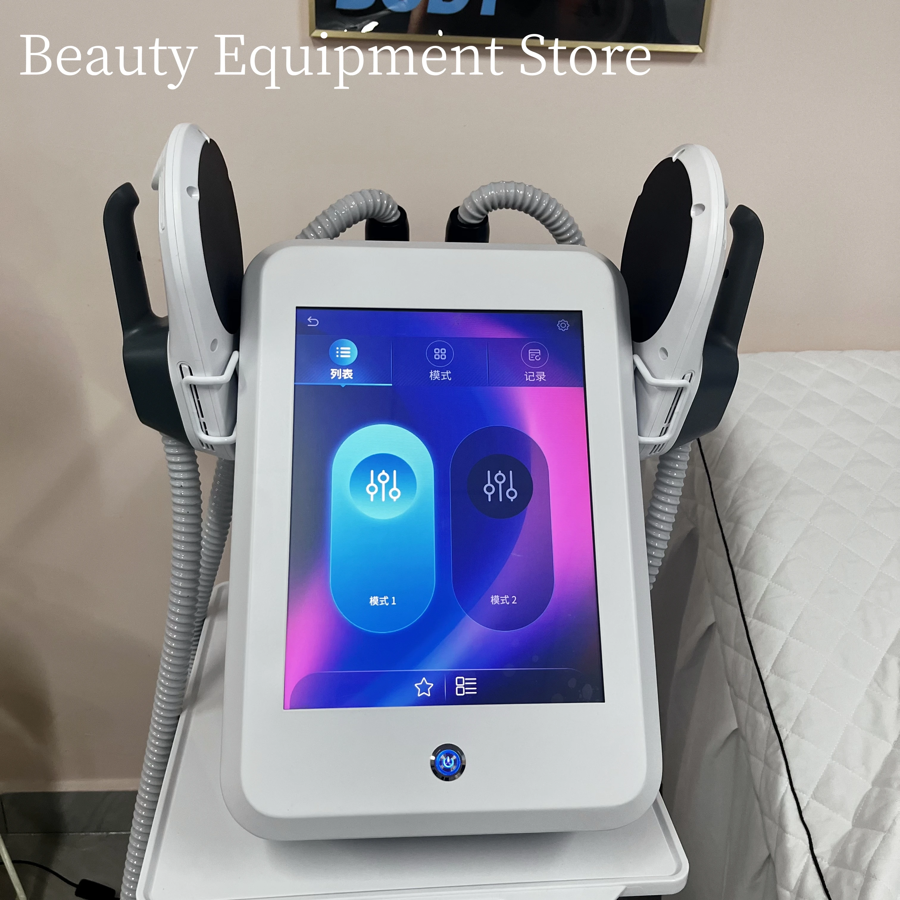 Myoslim EMS Hiemt Spier Stimulator Lichaamsvormende Machine 2 Handgrepen Bekkenbodem EMS Lichaamsbehandeling Schoonheid Apparaat