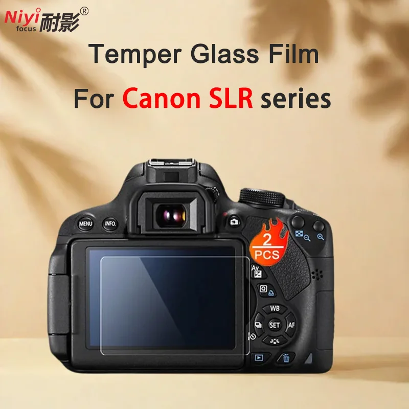 Pellicola protettiva HD in vetro temperato duro per fotocamera reflex Canon EOS 5D Merk IV 100D 200D II 6DII Protezione schermo per display LCD per fotocamera