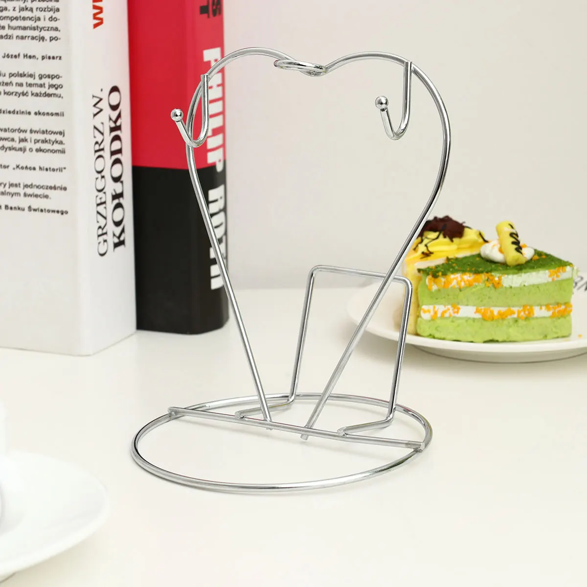 

2 Pcs Coffee Mug Stainless Steel Cup Holder Rack Portable Metal Drainer Teacup Silver Stand Cups Travel
