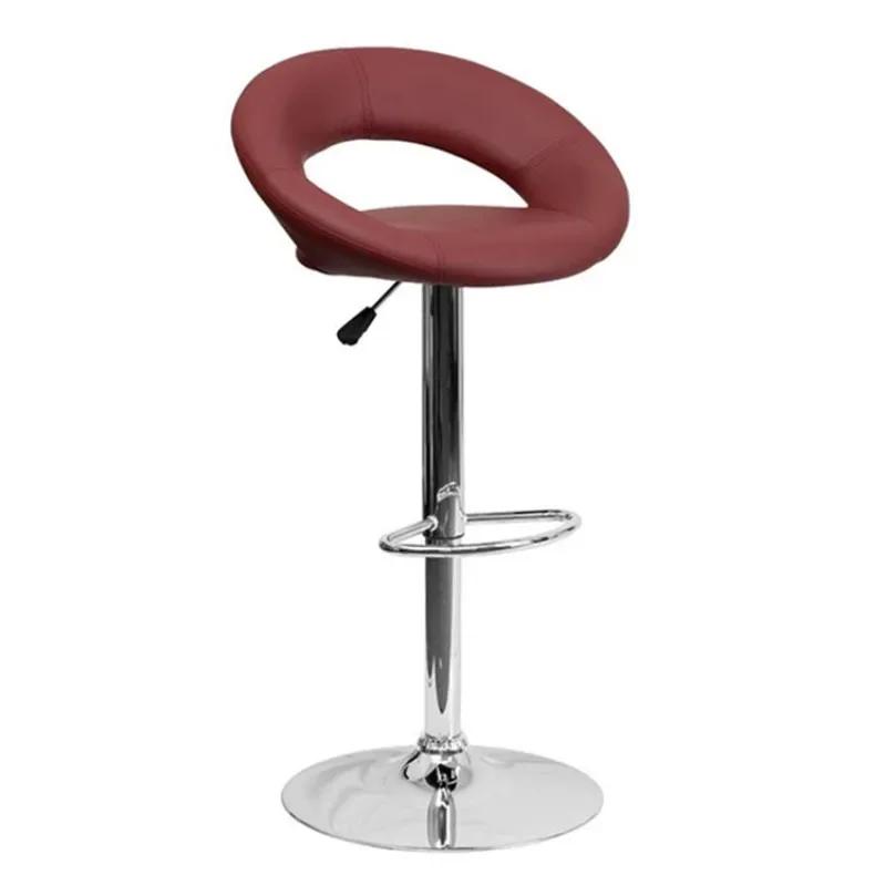 Hot Deals Swivel PU Leather Adjustable Height Bar Stool Chair for Counter