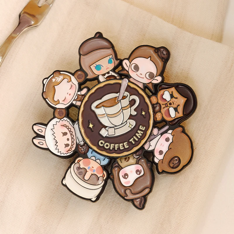 POP MART POP BEAN Coffee Factory Series - Odznaka Obrotowa