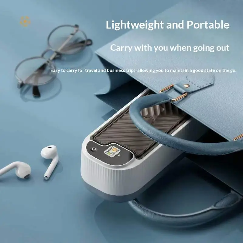 Eyewear Cleaning Machine High-frequency Vibration Multi-functional Portable for Home Office Travel Glasses Care