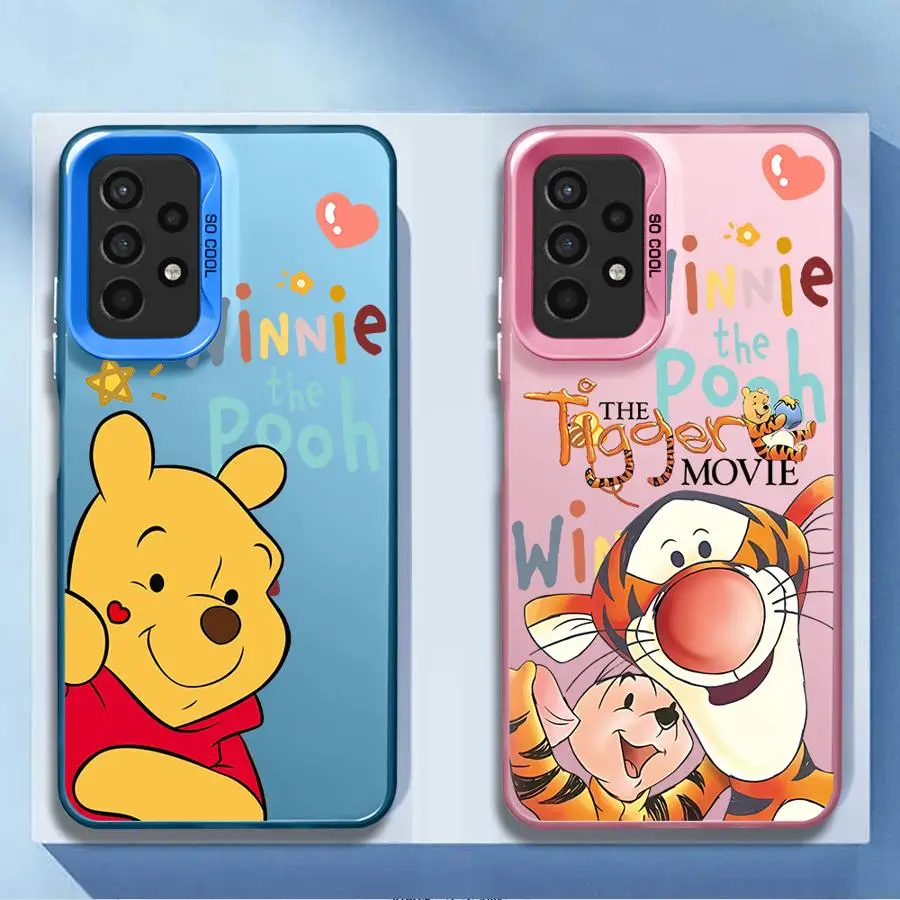 Cute Winnie The Pooh Phone Case for Samsung Galaxy A14 A13 A15 A23 4G A34 A33 A53 A24 A54 A35 A55 5G Coque Cover