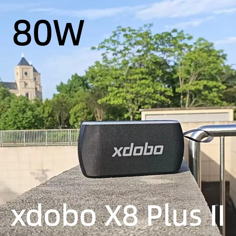 

Уличный портативный беспроводной Bluetooth-динамик Xdobo X8 Plus II, RGB-подсветка, 80 Вт, мощный объемный звук на 360 градусов, IPX6, водонепроницаемый