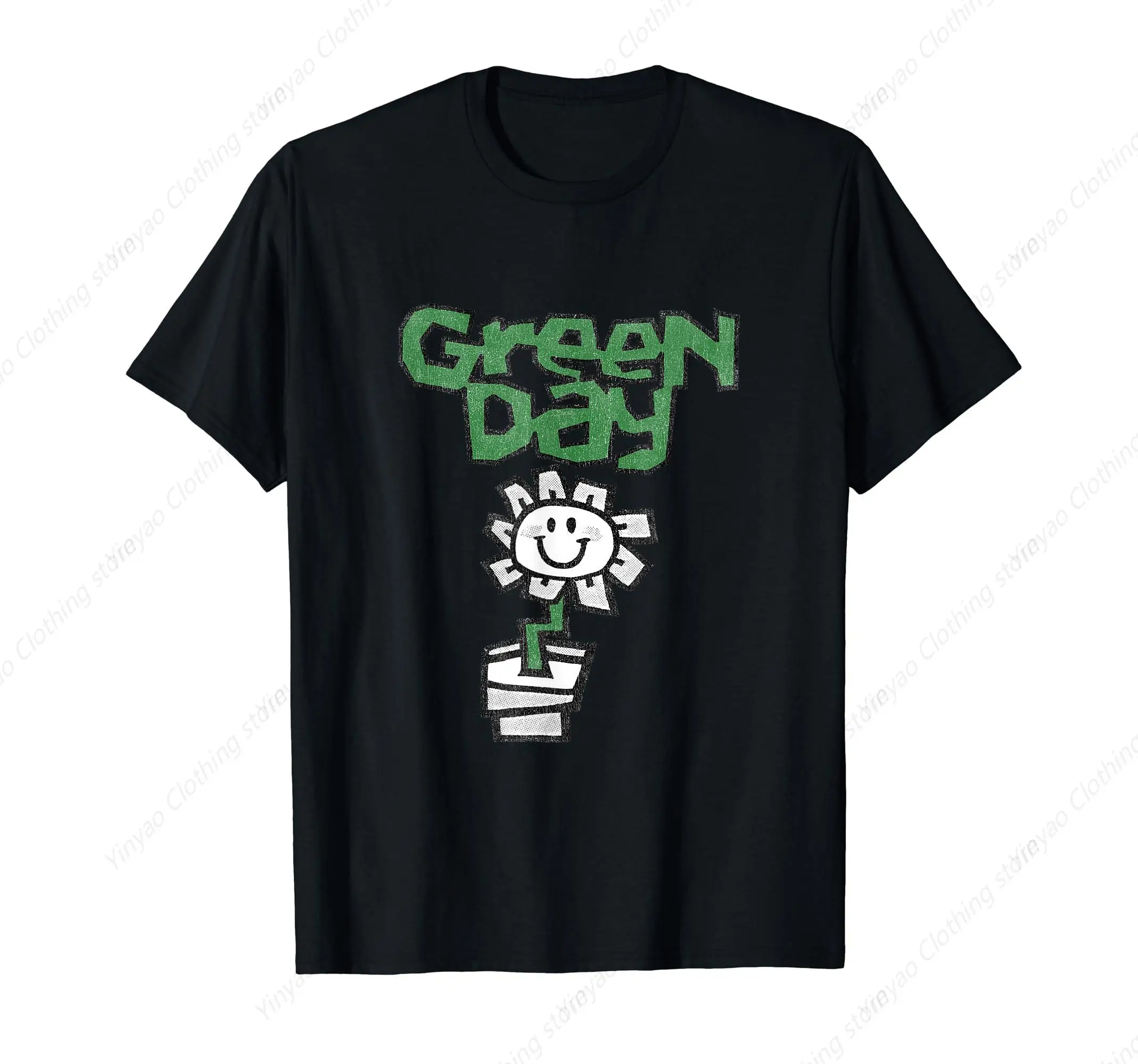 green day Comfortable casual fun smiling flower pot plant enthusiast T-shirt