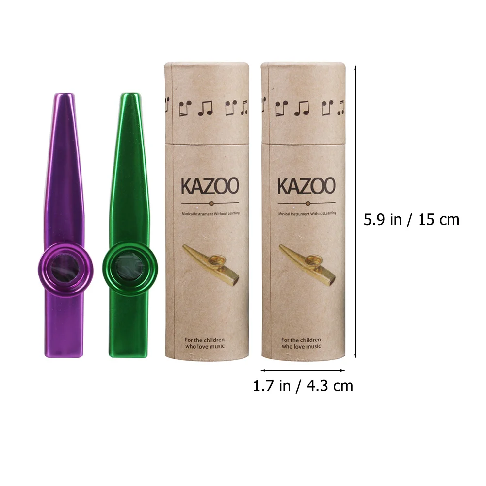 Kazoo Harmonica Toy Mouth Instrument Children Educational Performance Kids Music Plaything Musical Metal Kazoos Instruments