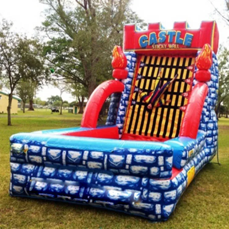 

Outdoor Inflatable Bouncer Castle Sticky Wall,inflatable Interactive Adult Game