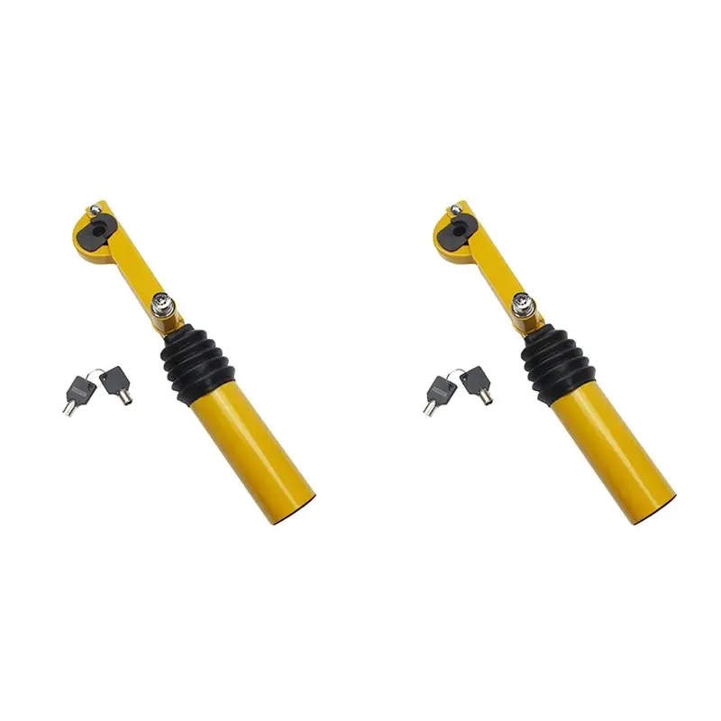 2X Car Handbrake Shift Lock Strong Security Truck SUV Trailer Lock Adjustable Handbrake Gear Shift Lock