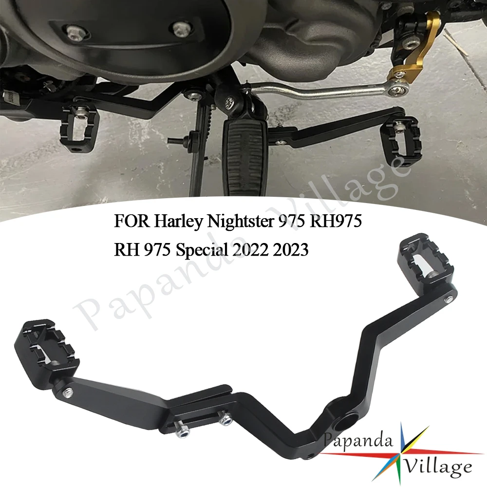 

For Harley Sportster Nightster 975 RH975 RH 975 2022 2023 Motorcycle Heel Toe Gear Shifter Shift Lever Black Shift Pegs Footpeg