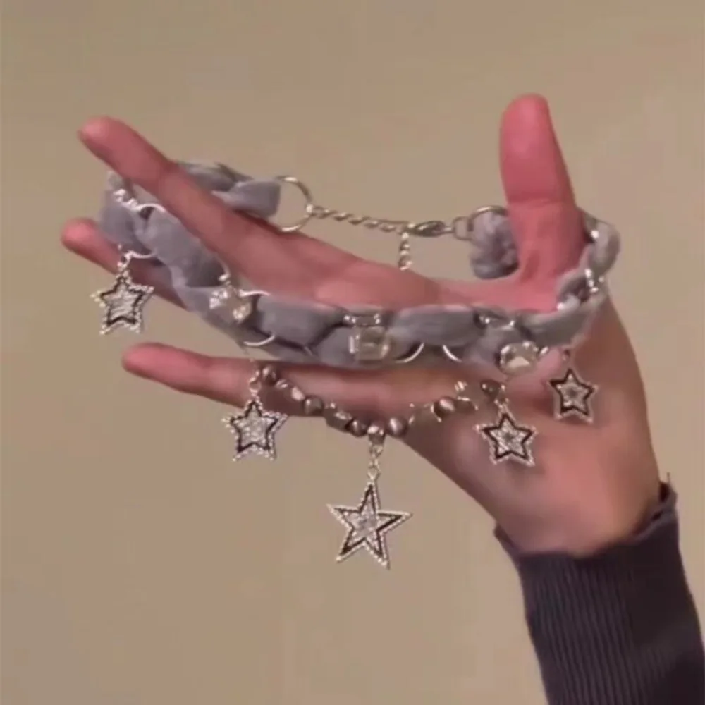 Breloque de tempérament brillant Zircon flocon de neige perle pendentif collier en peluche pour les femmes automne hiver nouveau Style bijoux cadeaux