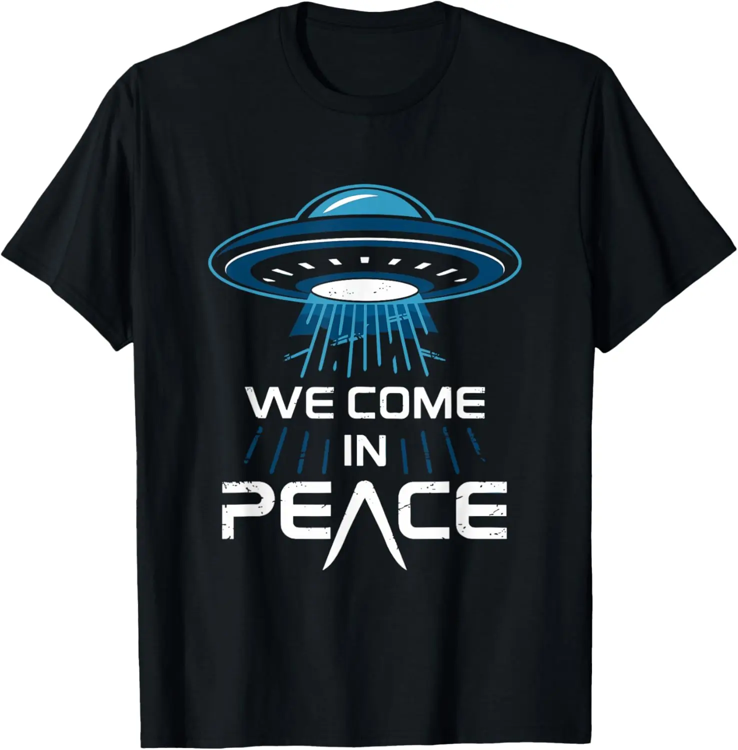 Incontro alieno per gli appassionati di spazio Vieniamo nella pace T-shirt