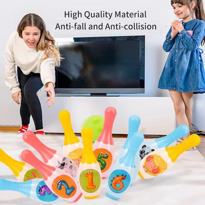 Bowling set games digital learning educational toys interactive home sports animal parties outdoor children gifts