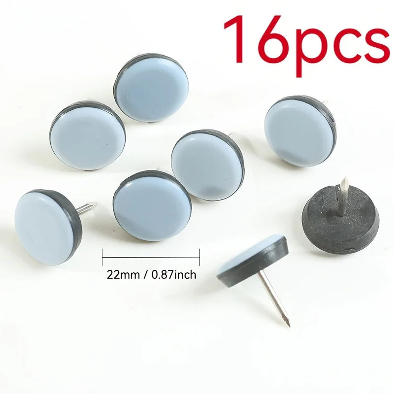 16-Piece Furniture Sliders for Easy And Safe Movement on Carpet And Hardwood Floors with Floor Protection Pads 19mm/22mm