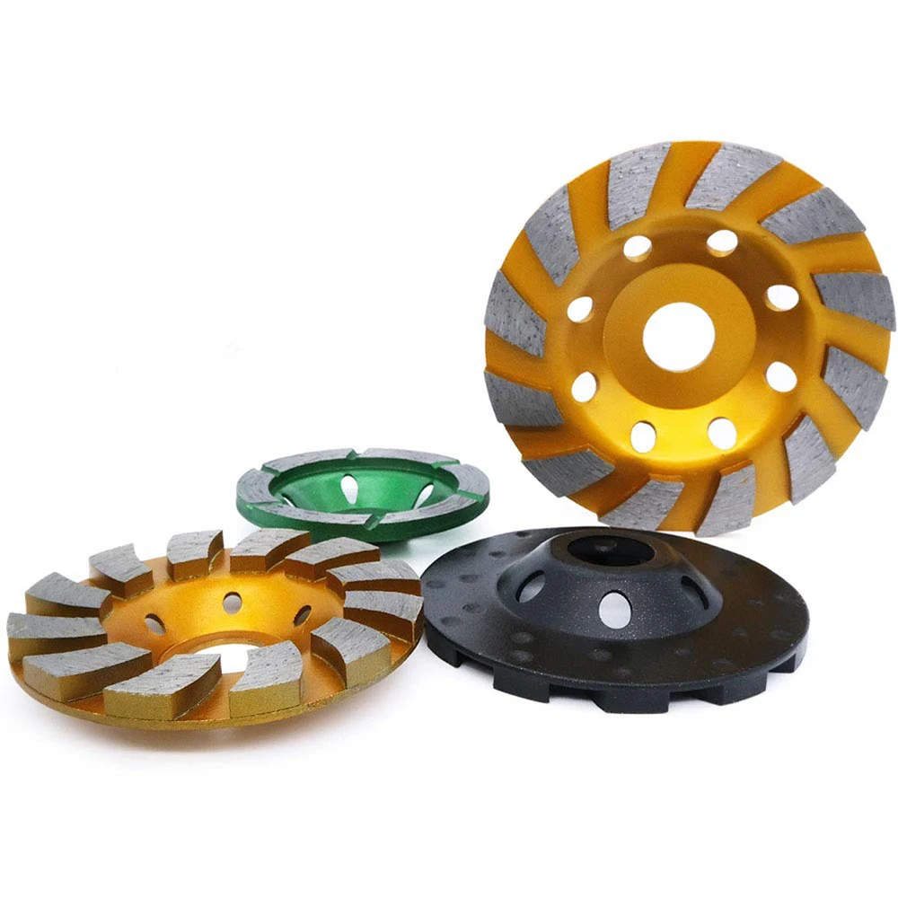

4 Inch 100mm Concrete Turbo Diamond Grinding Cup Wheel Heavy Duty Angle Grinder Wheels For Angle Grinder Granite Ceramic