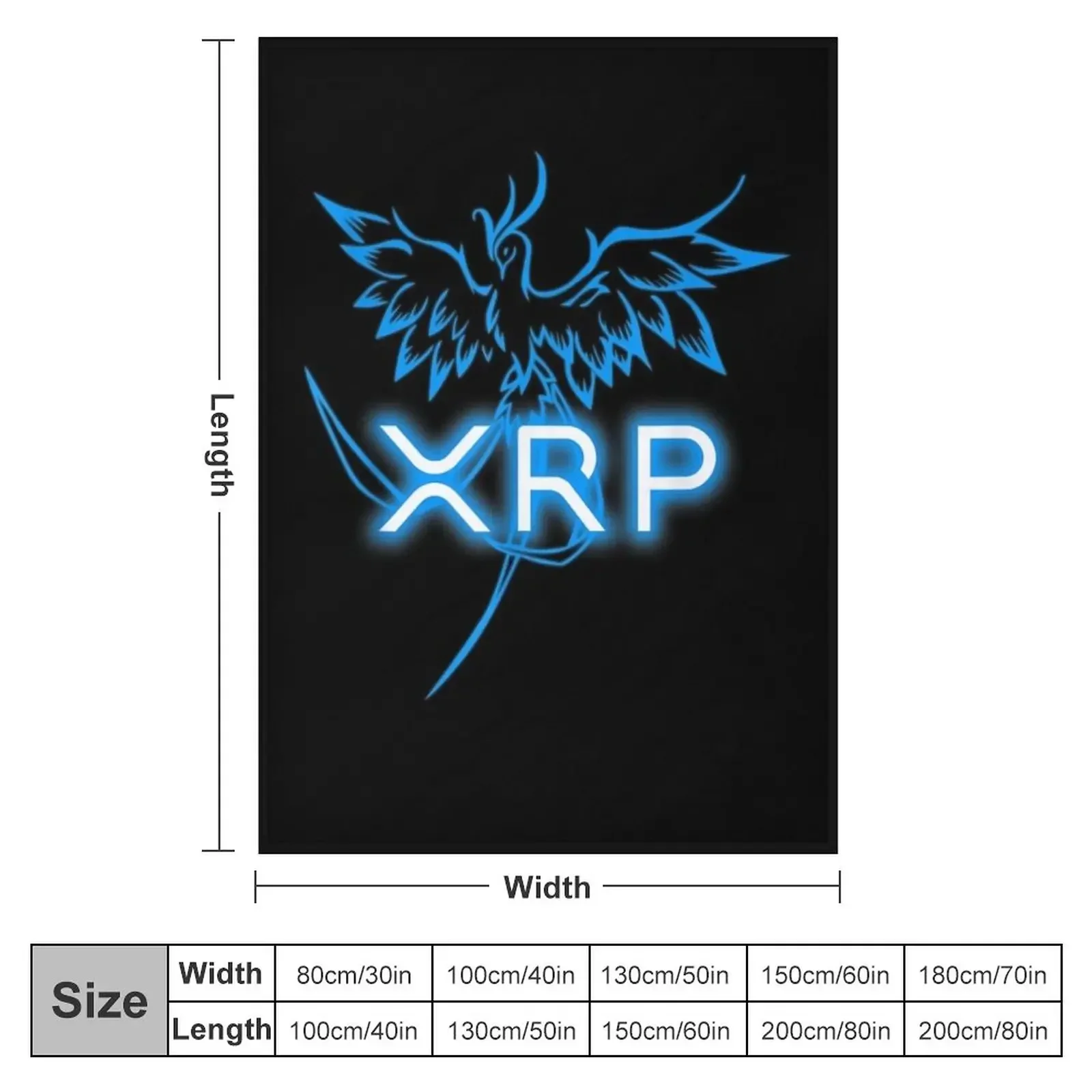 XRP cryptocurrency - XRP Throw Blanket Vintage Plaid on the sofa Polar Kid'S Blankets