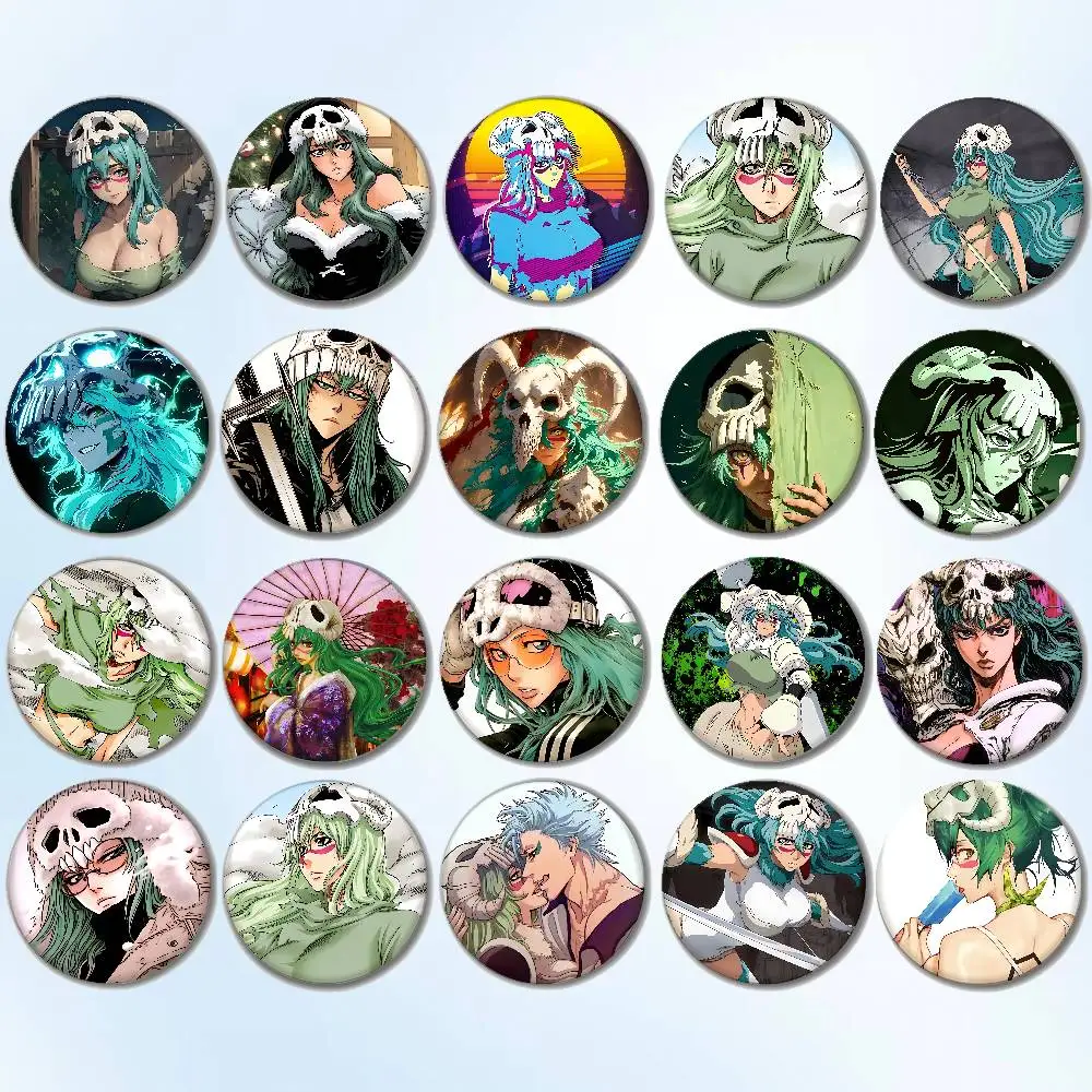 Sexy N-Nelliel Anime Mädchen Abzeichen Runde Brosche Niedlichen Cartoon Idol Cosplay Abzeichen DIY Rucksack Kleidung Schmuck Pins