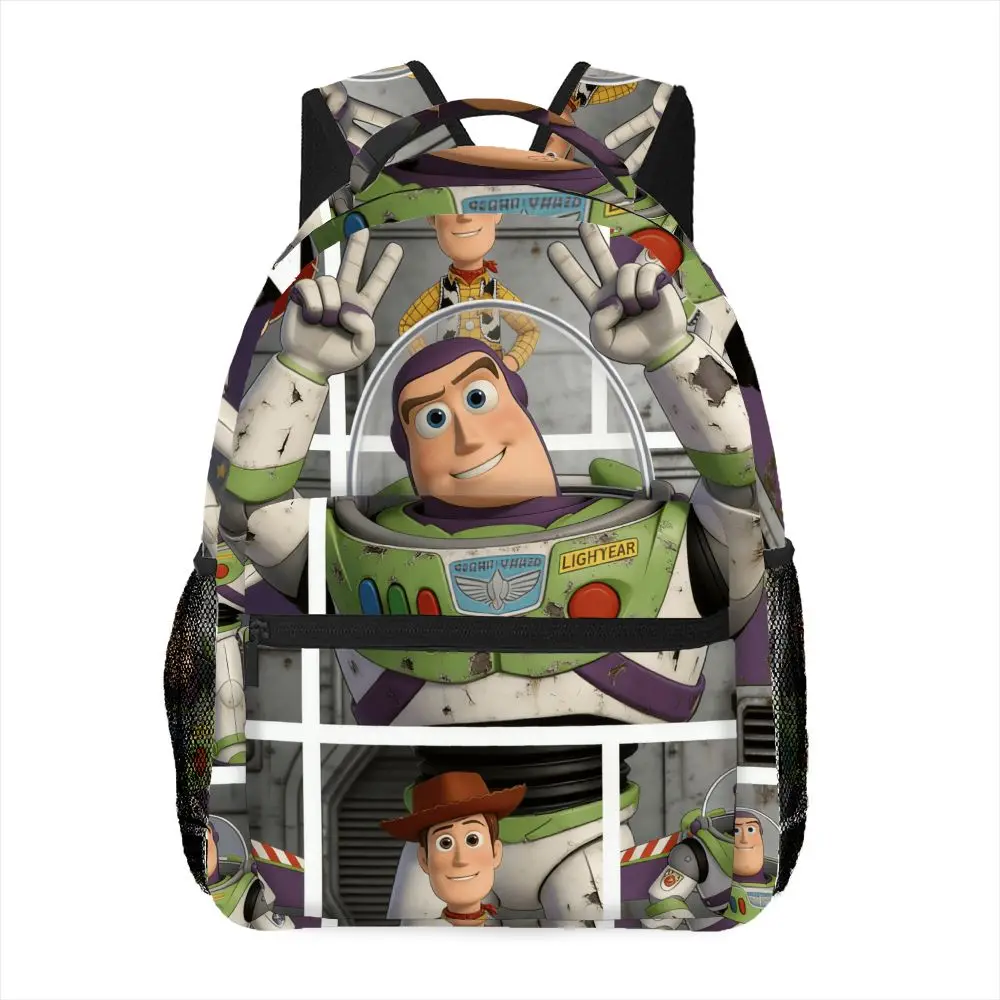 

1pc Toy Story Buzz Lightyear Pattern Printed Backpack, adjustable shoulder strap, essential for daily commuting and leisure