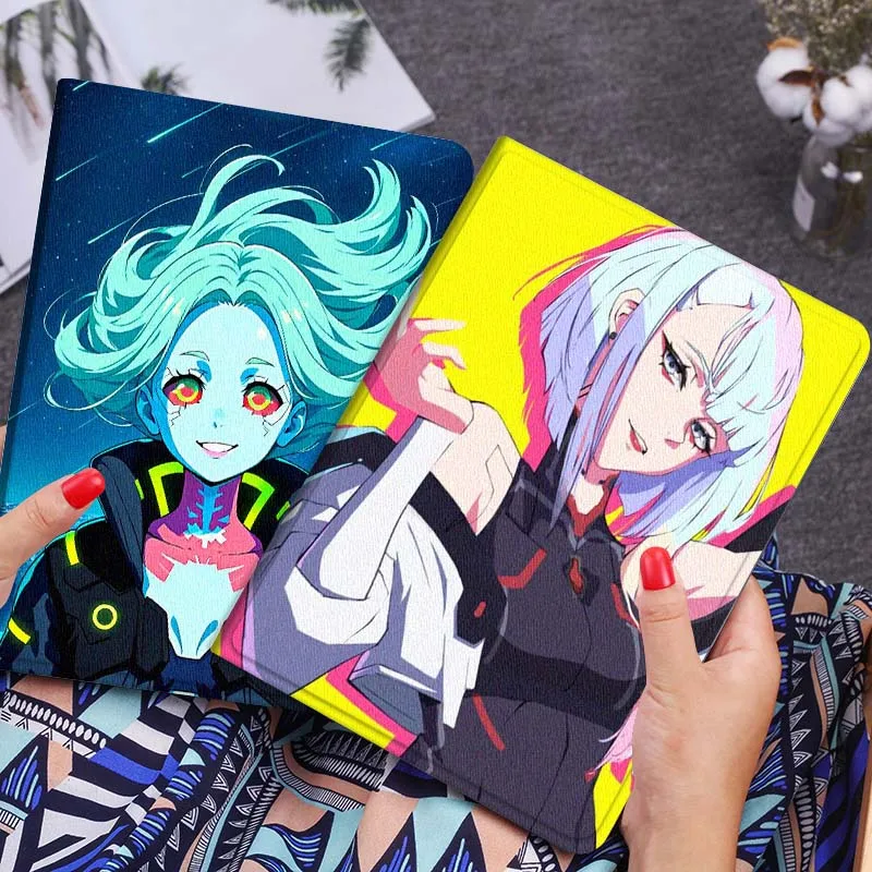 

C-Cyberpunk R-Rebecca Tablet Case For Huawei Honor MatePad MediaPad Air 5 6 7 11 V6 V7 V8 V9 X9 X8 T10 T10s C5e T5 Gift