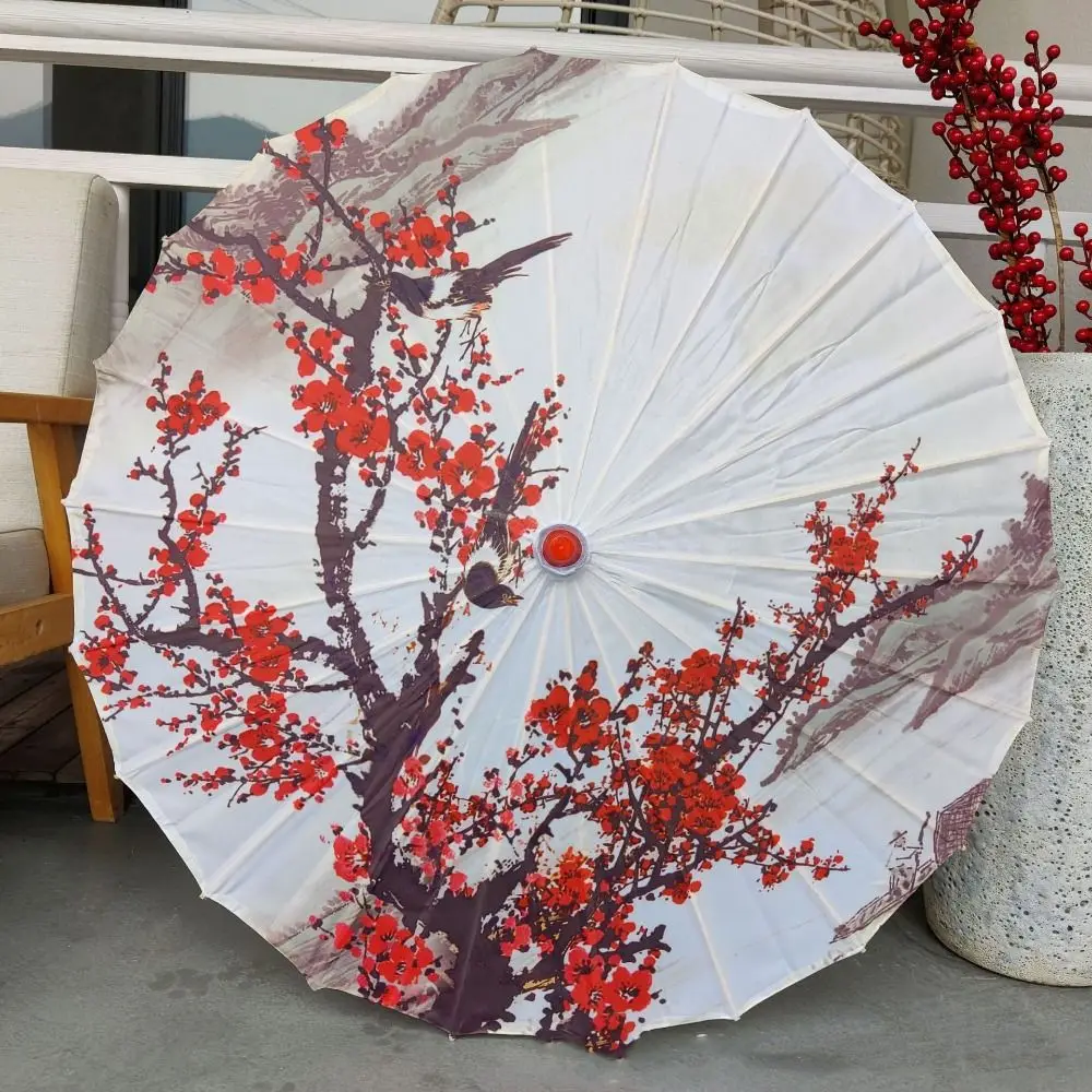 

70 cm Silk Cloth Women Umbrella Chinese Style Folding Classical Oil Paper Umbrella Windproof Decorative Ancient Dance Umbrella