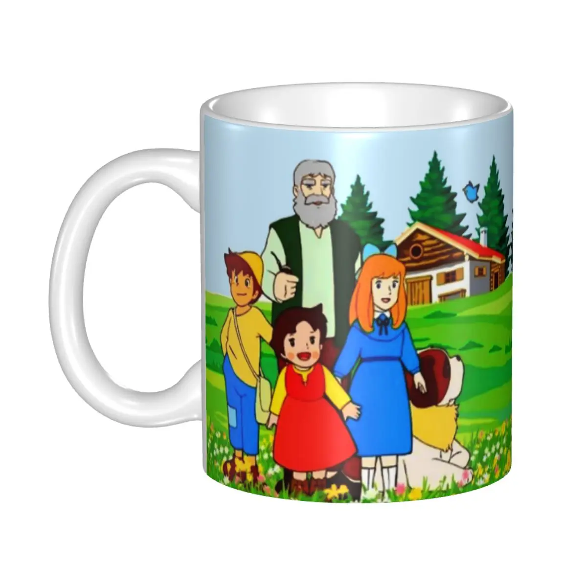 Alps Mountain Girl Happy Heidi Coffee Mug DIY Custom Ceramic Mug Creative Present Outdoor Work Camping Cups And Mugs