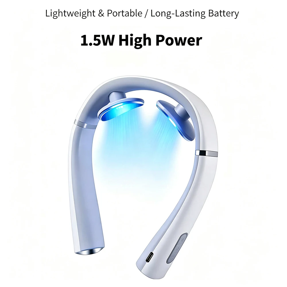 TENS Pulse Neck Massager Cervical Spine Vibration Smart Massager Muscle Kneading Massage Wireless Portable Type C No Heating gallery 1
