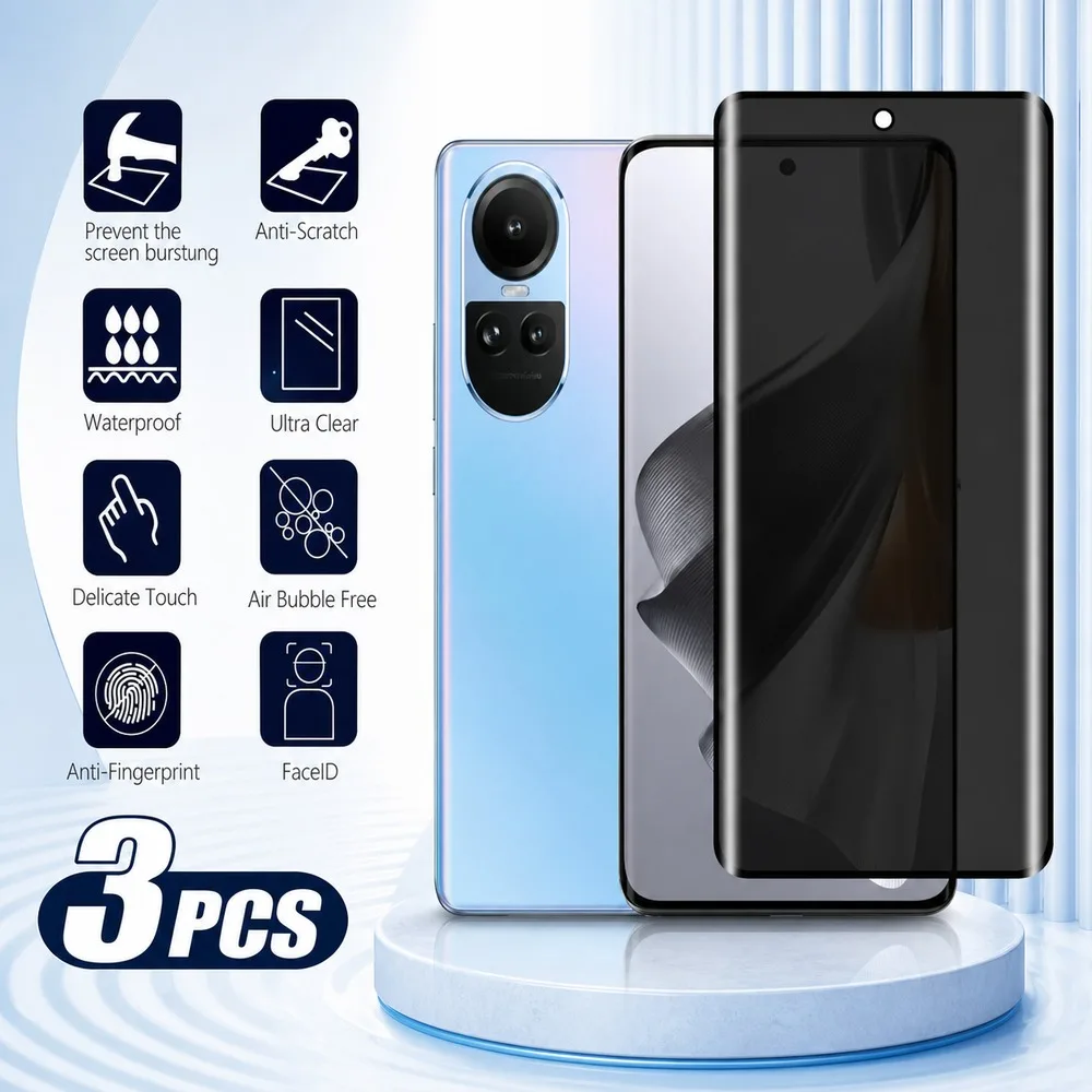 3 Stück Privatsphäre-Schutzglas für Motorola Edge 70 70 Fusion 70 Fusion+ Anti-Spy Displayschutz für Motorola Edge 70 Pro 70 Pro