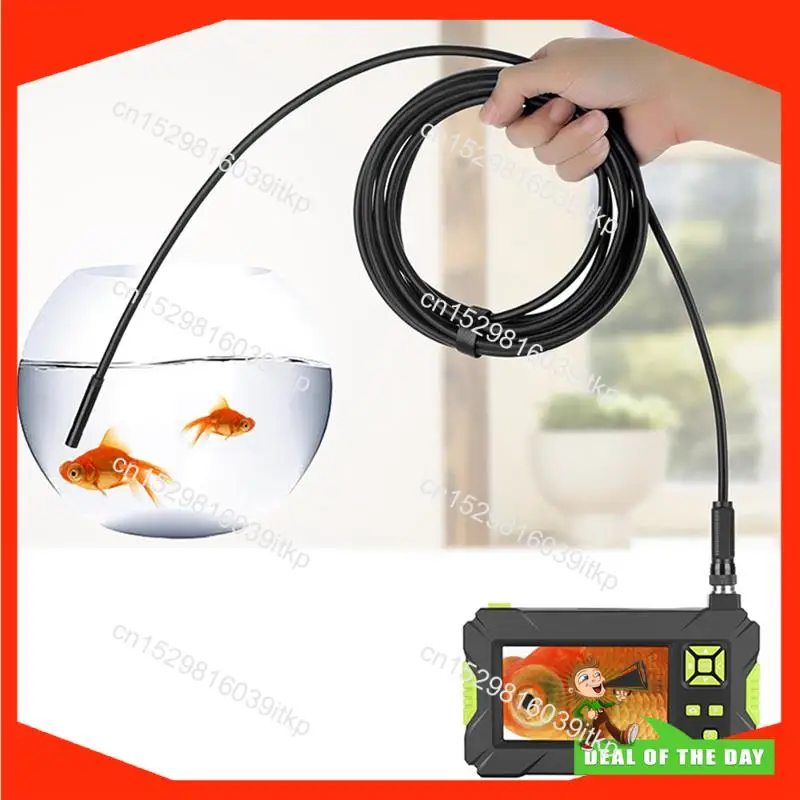 กล้องตรวจสอบท่อแบบมีไฟ LED รุ่น August HD Borescope เลนส์ 8 มม. กล้องตรวจจับภาพแบบวิดีโอ สายแข็ง