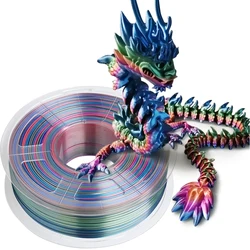 Gradient PLA Rainbow 3D Printer Filament 1kg Silk PLA 1.75mm Sublimation Universe Forest Candy Macaron Filaments for 3D Printing