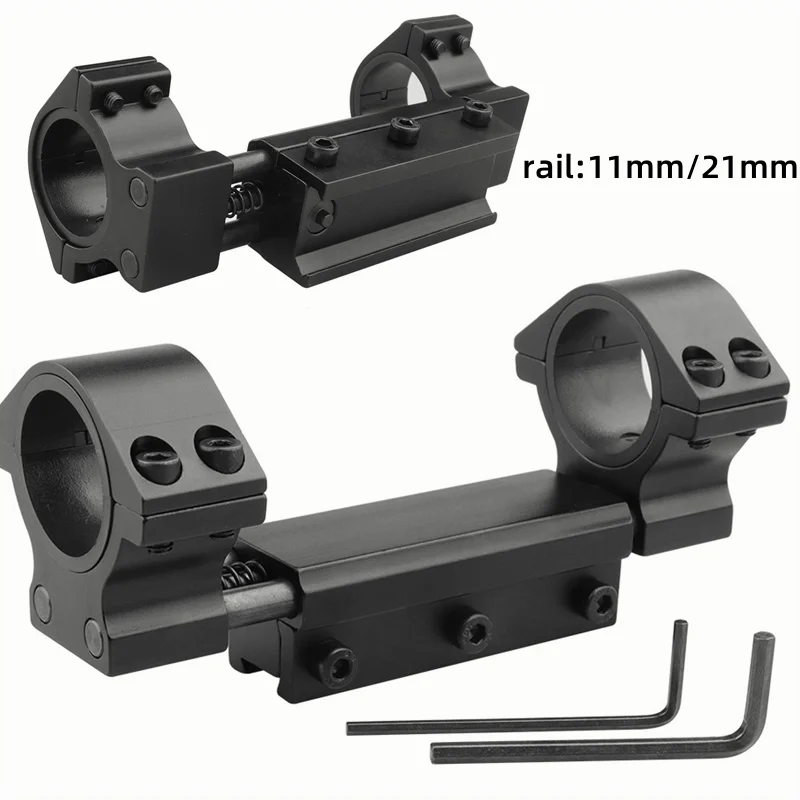 Tactics25.4/30mm 11/20mm Mounts Ring With Spring Instrument Riflescope Dovetail Rail High Low Profile For Huntiing （5088）