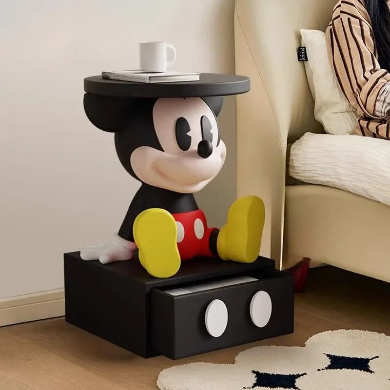 Mickey Bedside Table Creative Bedroom Shelf Cartoon Sofa Side Cabinet Living Room Floor-standing Ornament Cartoon Side Cabinet