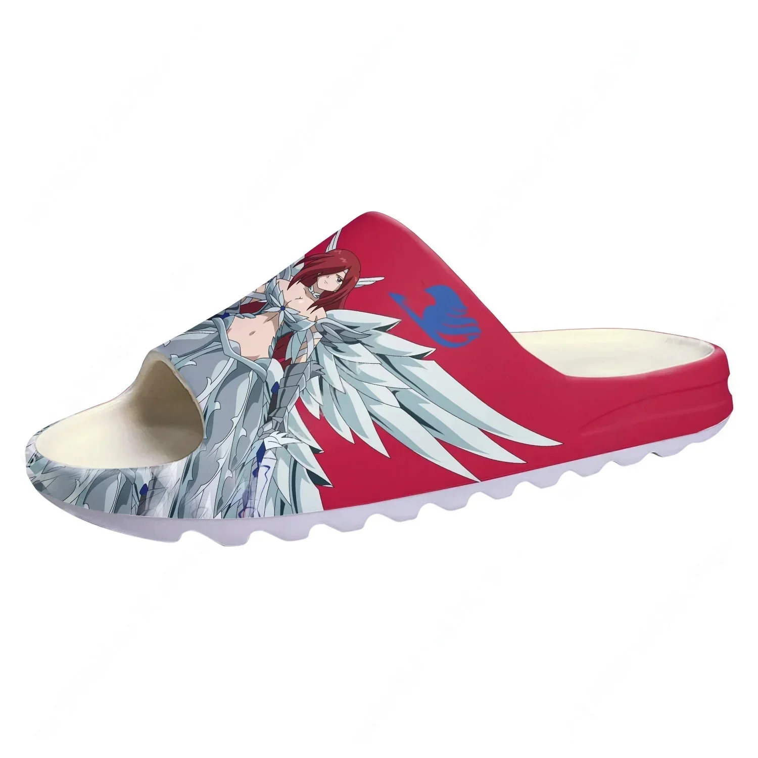 F-Fairy T-Tail Erza Scarlet Soft Sole Sllipers Step In Home Clogs Customized Water Shoes Men Women Teenager Step on Shit Sandals