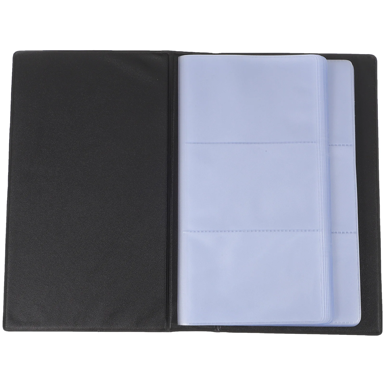 

Business Card Holder Book Black Pouch Binder Practical Design Exquisite Craftsmanship Useful Reliable Simple Elegant
