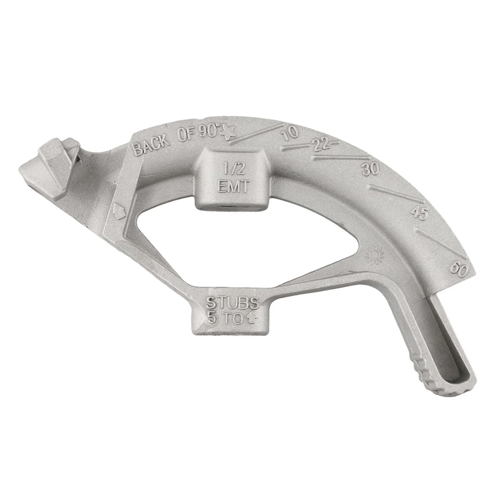 

Tough Construction Manual Hand Bender Tool Suitable for 1/2 inch For EMT Pipes Providing Clear Sight Line Guidance