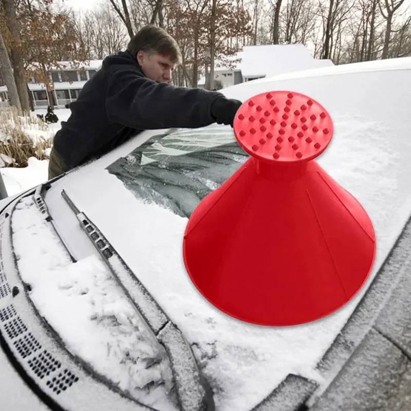 Car De Icing And De Icing,Car Windshield And Window De Icing Tools,Funnel Car Glass Snow Scraper To Eliminate Noise Interference