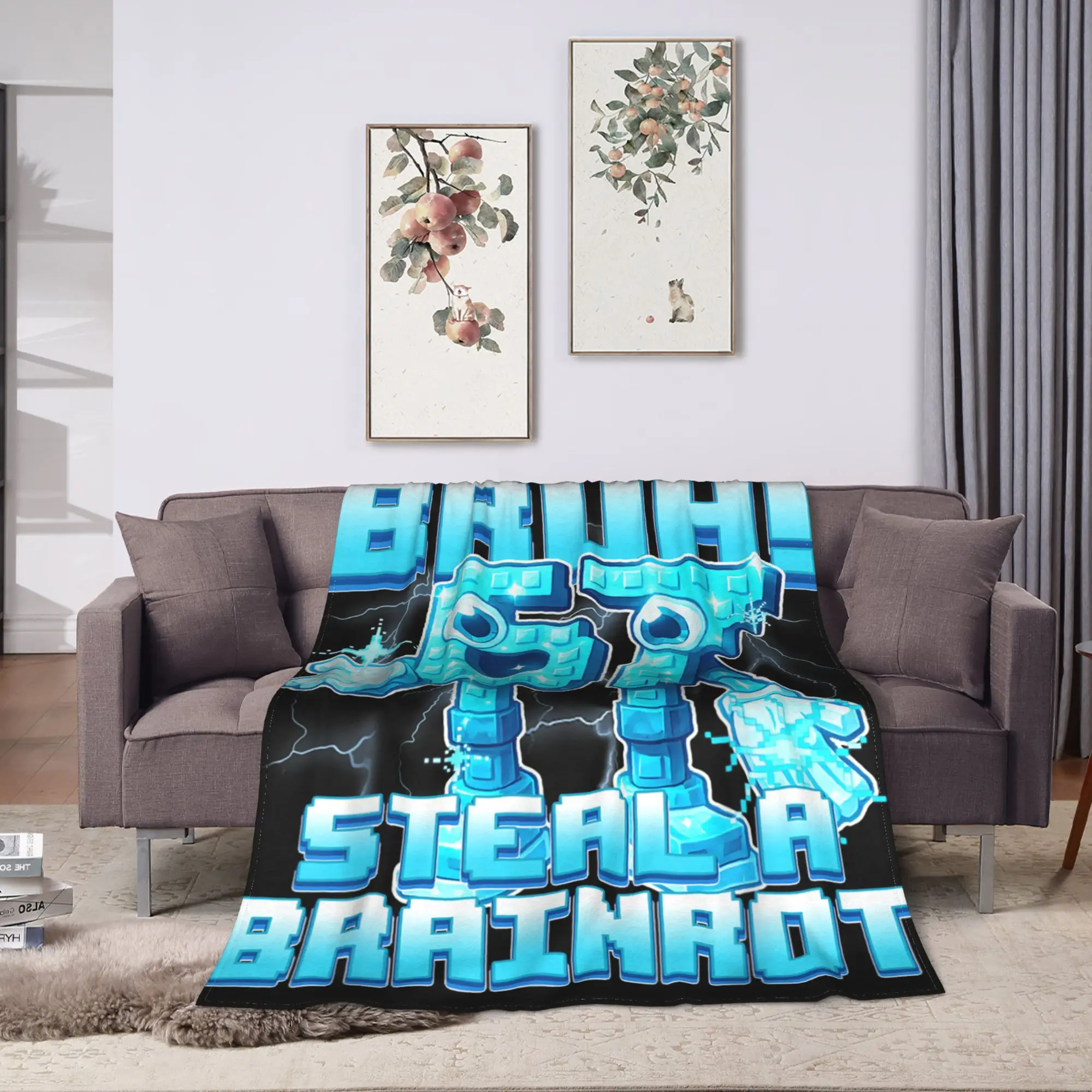 Bruh 67 Six Seven 6-7 divertido Brainrot Meme mantas súper suaves manta de felpa dormitorio colcha de franela funda de sofá cama