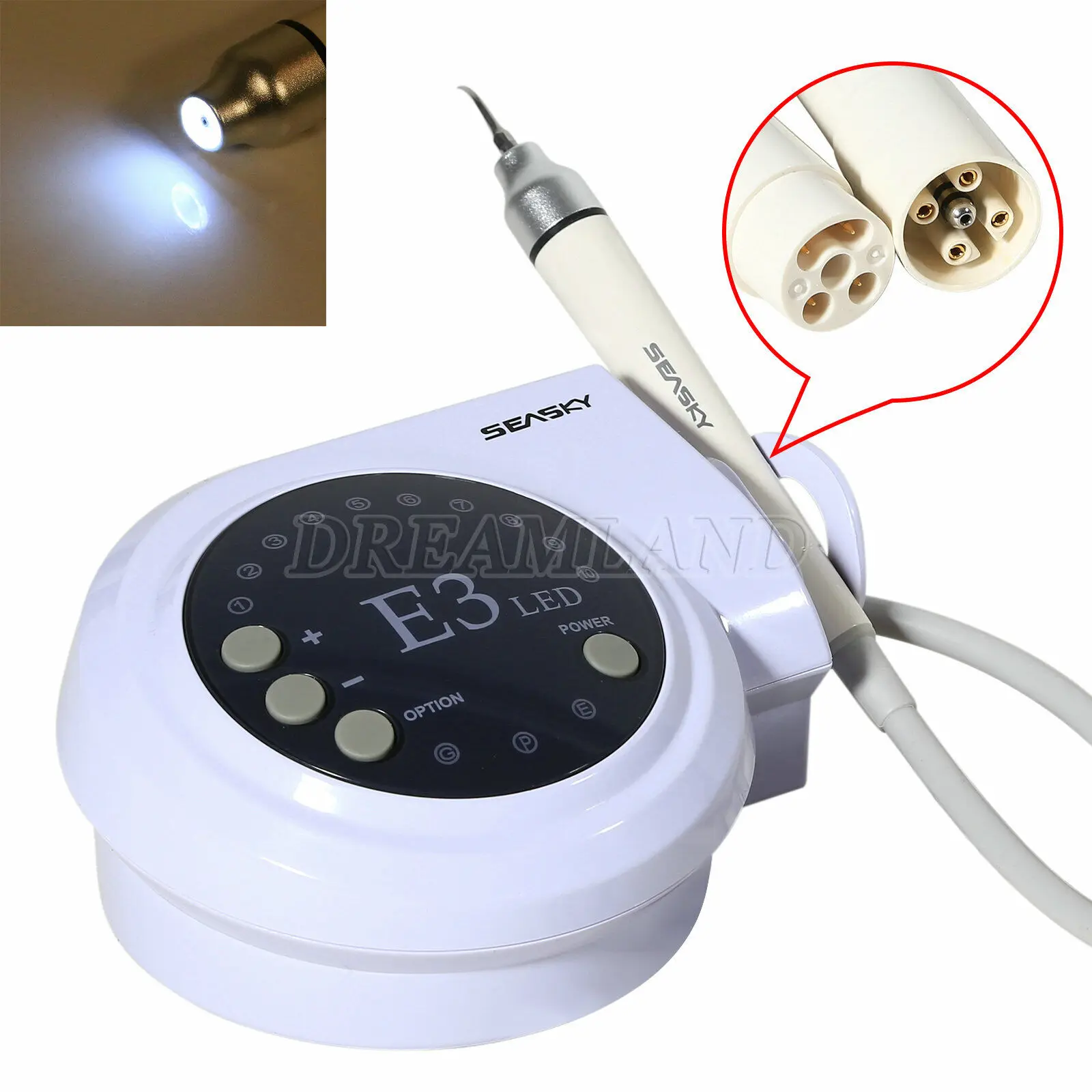 Dental Ultrasonic Piezo Scaler for Cavitron EMS with 1*LED light Scaler Handpiece E3L